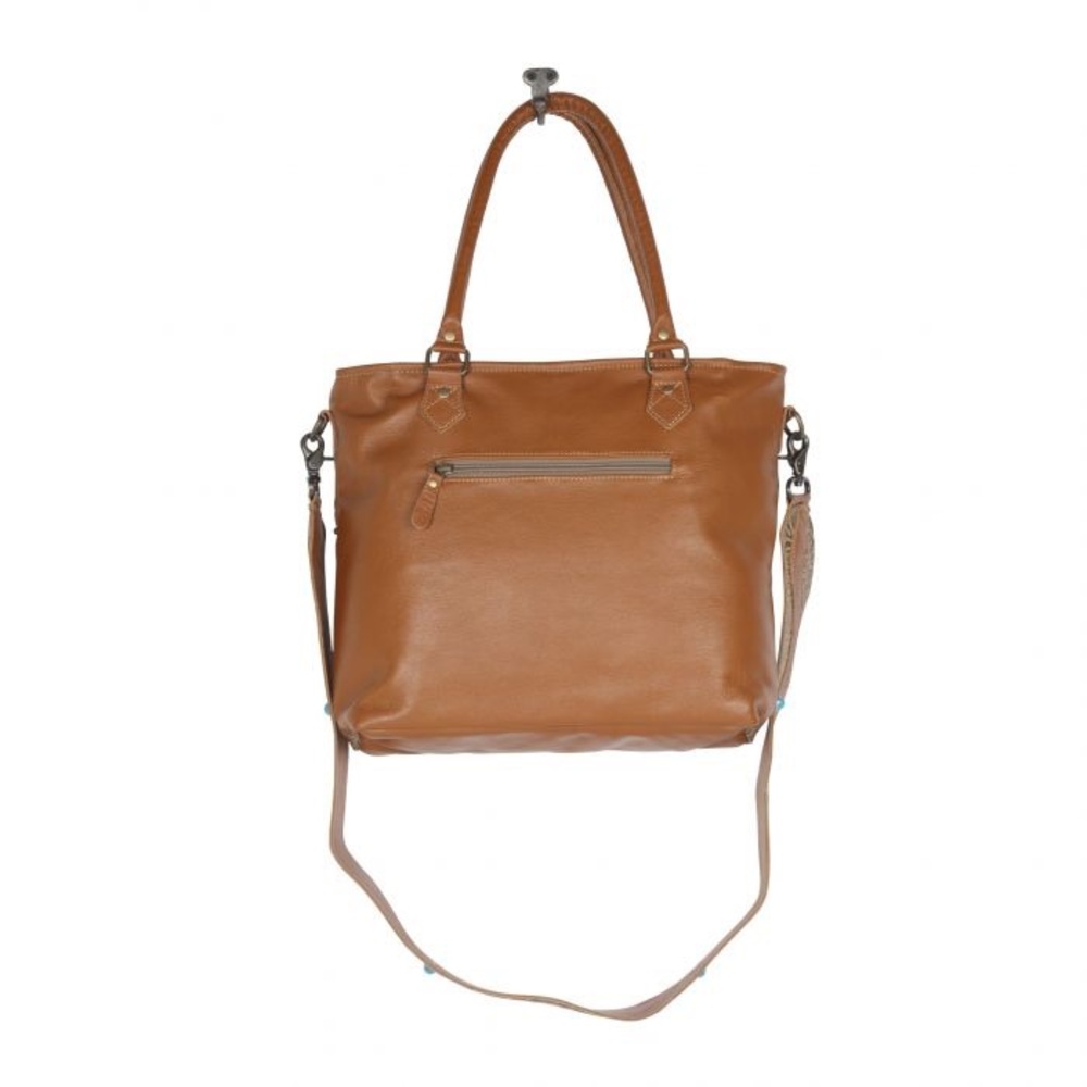 VINTAGE COTTEGECORE LEATHER & HAIRON BAG Myra Bag - Picture 4 of 7